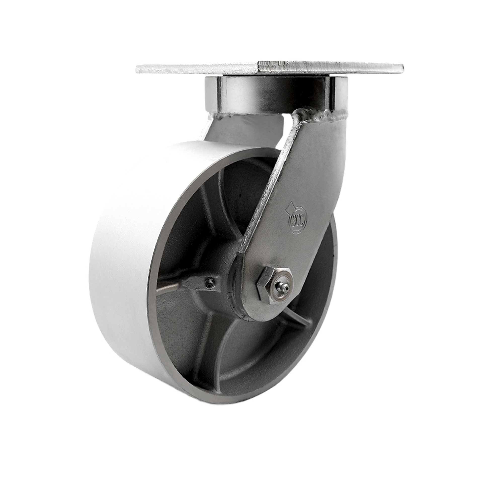 Service Caster, 8in. x 3in. Plate Caster, Wheel Diameter 8 in, Caster Type Swivel, Package (qty.) 1, Model# SCC-KP92S830-SSR-BSL